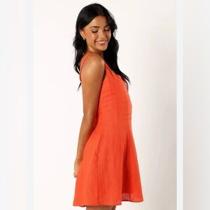 forever 21 zaise us s cap mx s/p dress s color orange lay new